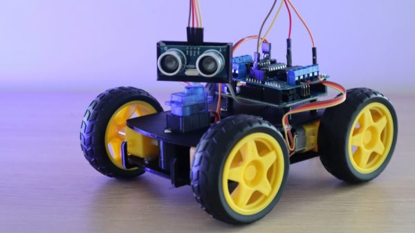Obstacle avoiding robot car on Arduino